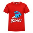 thumbnail image 1 of Camiseta MrBeast Algodón Niño Niña Ropa Casual Estilo Verano Fans Estampado Pantera Azul Playera Juvenil Moderna Regalo, 1 of 4
