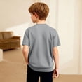 thumbnail image 5 of Toddler Boys Shirts Round-Neck T Shirts for Boys For Shirts for Boys Solid Color Boys T-Shirts Size 5 Years, 5 of 7
