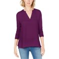 thumbnail image 1 of Blusa con Cuello Dividido I-N-C para Mujer Morado Mediano, 1 of 1