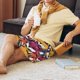 thumbnail image 5 of Balery Fox Face Pantalones cortos de pijama de punto de algodón para hombre con cinturilla y bolsillos-Small, 5 of 6