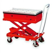 Dayton Scissor Lift Cart,440 lb.,Steel,Roller 2MPP5