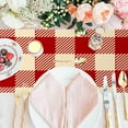 thumbnail image 4 of Red Plaid Table Runner,Valentine's Day Table Runner,Happy Valentine's Day Decor Kitchen Dining Table Settings 13x72 Inch, 4 of 6