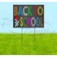 thumbnail image 1 of Back To School (18" x 24") Yard Sign, Includes Metal Step Stake, 1 of 6
