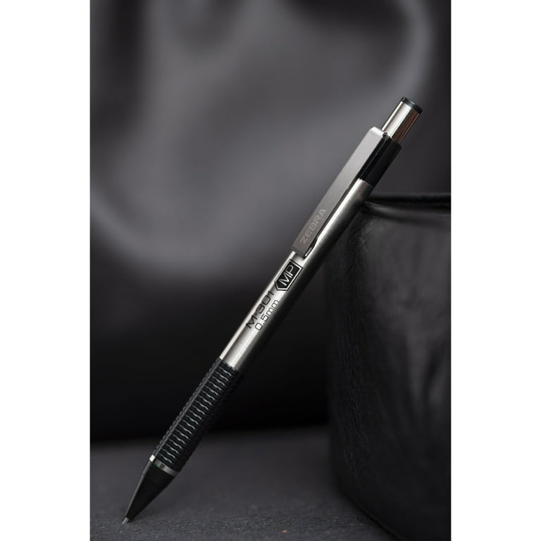 Zebra Pen Mechanical Pencil Stainless Steel 0.5mm Fine Point Black