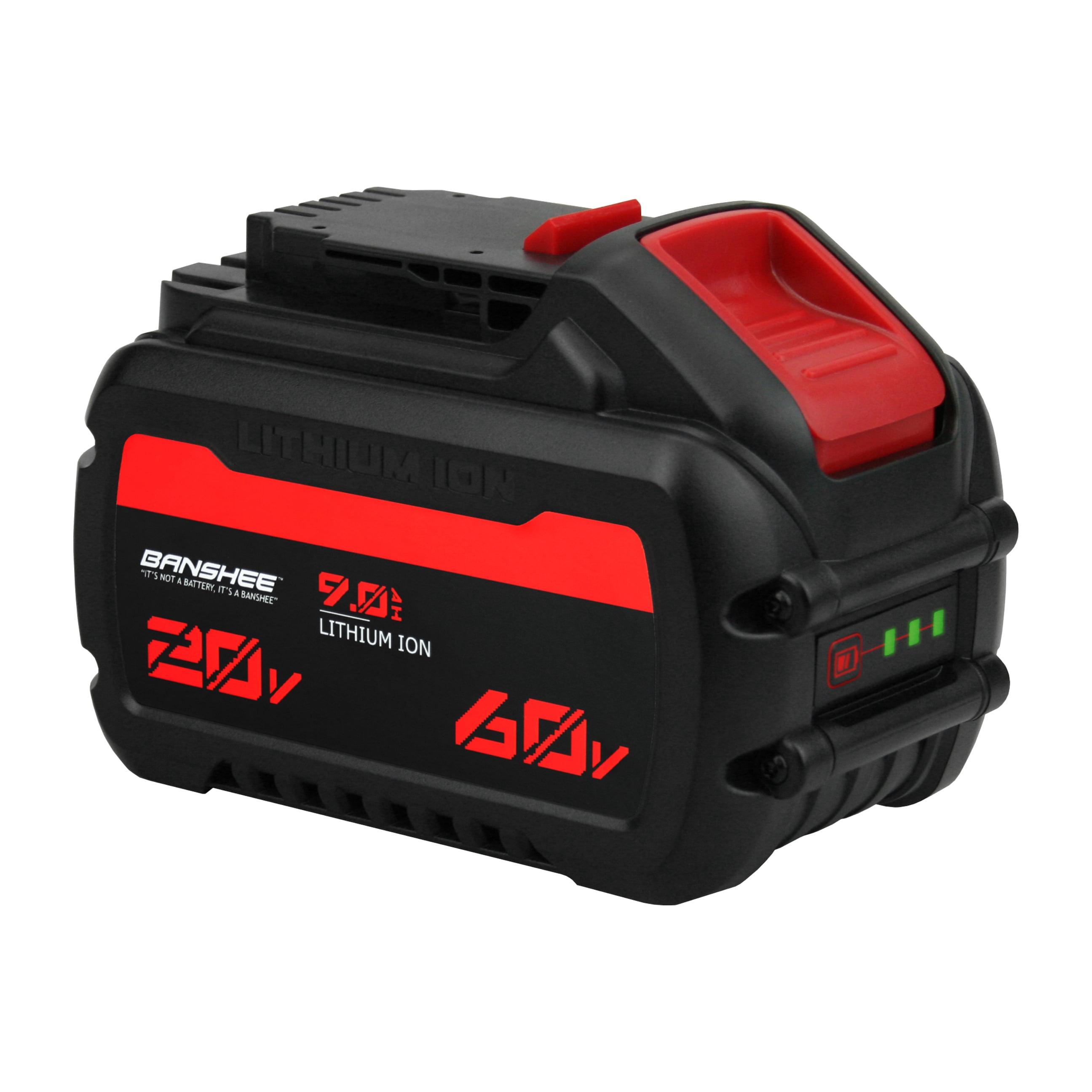 Banshee 20V/60V 9000mAh High Capacity MAX Lithium-ion Replacement Battery for Flexvolt 20V/60V Cordless Power Tools DCB606 DCB612 DCB206 DCB204 Li-ion Battery