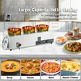 thumbnail image 2 of KFFKFF 3*7.4Qt Pot Soup Kettle Warmer Soup Station Commercial Soup Warmer, 2 of 9