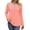 Coral, variant on Blouses for Women Henley Long Sleeve Shirts Dressy Casual Fall Tops Work Blouses