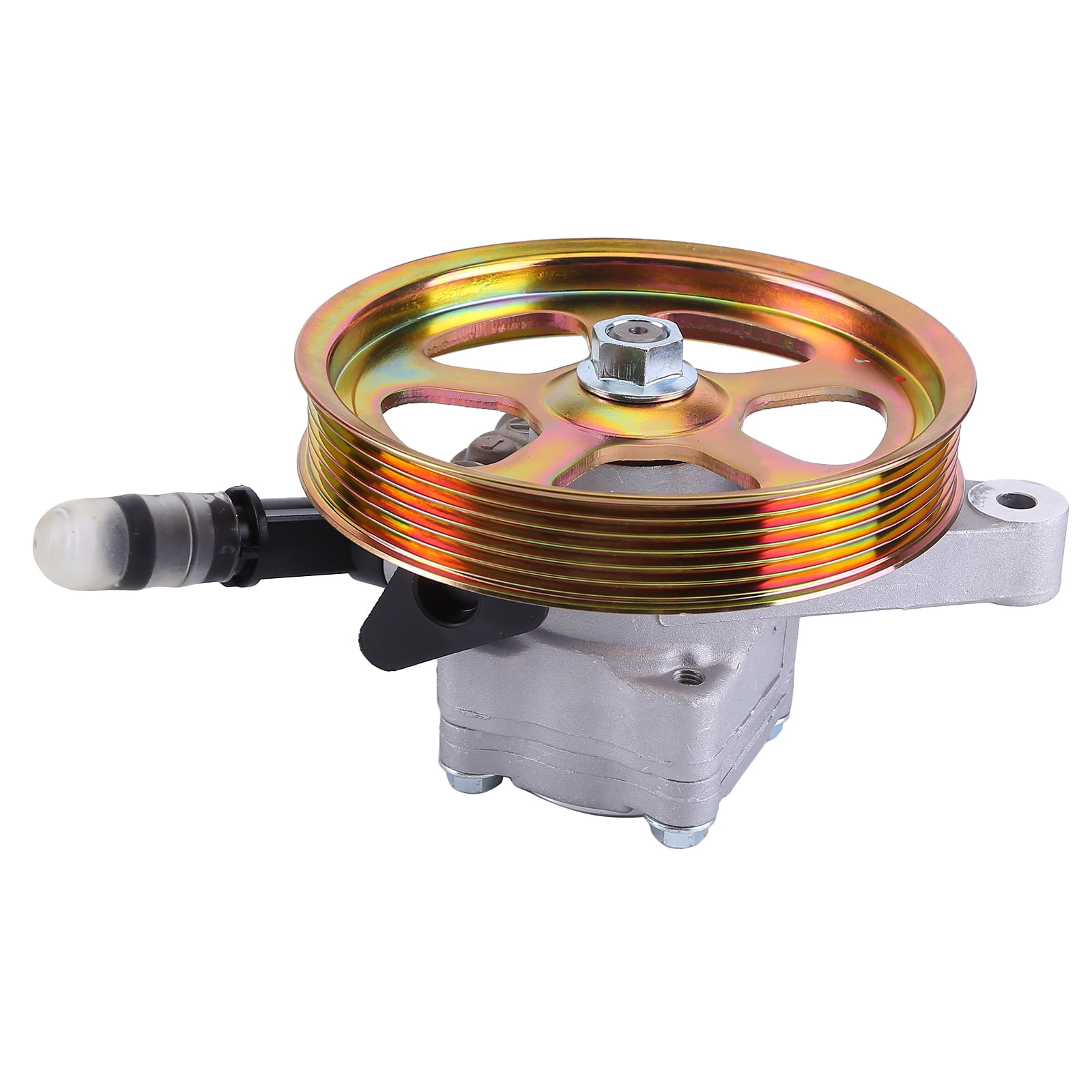 Guwzn Power Steering Pump w/ Pulley Compatible for 2008-2012 Honda Accord Crosstour Pilot V6 3.5L