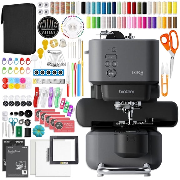 Brother Skitch PP1 4" x 4" Embroidery Machine with 200 Accessory Kit