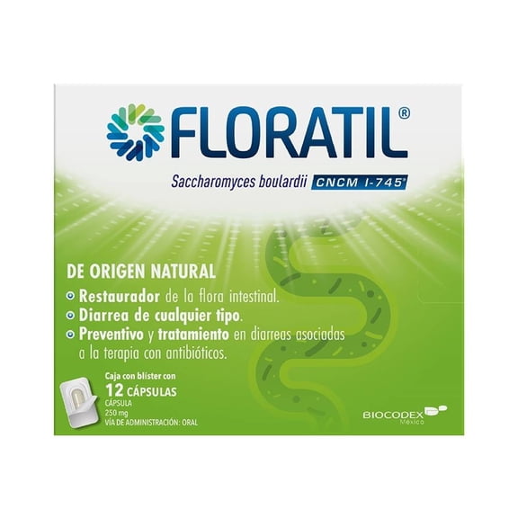 Floratil CNCM I-745 250 mg 12 cápsulas