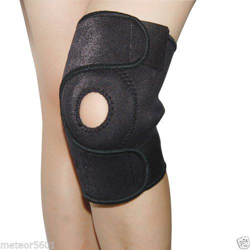 New Neoprene Patella Black Elastic Knee Brace Fastener Support Guard Gym Sport 