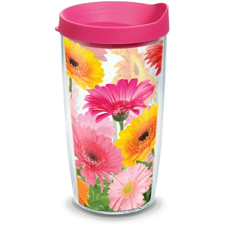 

Tervis Gerbera Daisies Made in USA Double Walled Insulated Tumbler Travel Cup Keeps Drinks Cold & Hot 16oz Classic