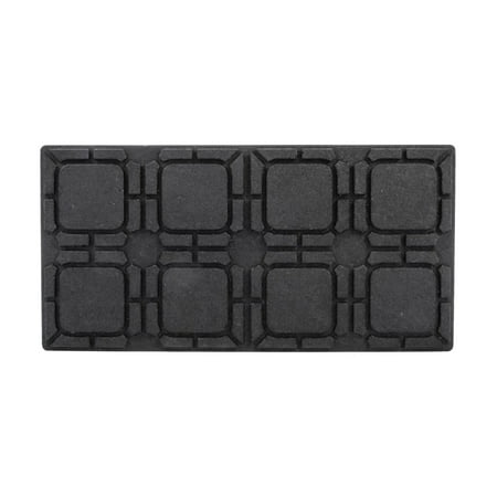 Camco RV Leveling Block Non Slip Pad | Flexible Material is Great for Uneven Surfaces | Black (44601)