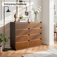 thumbnail image 3 of UPGO 52'' Fluted Dresser for Living Room, Bedroom, Hallway, Entryway with Deep 8 drawers, Wooden Dresser, 3 of 14