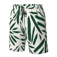 thumbnail image 4 of Pofeuu Palm Branch With Leaves Prin Men's Swim Trunks Quick Dry Bathing Suit Swimming Board Shorts Mesh Lining Beach Swimwear-Small, 4 of 6