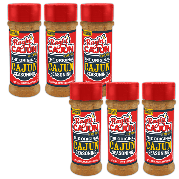 Ragin’ Cajun The Original Cajun Seasoning, All-Purpose Spice Blend, 4 oz (6 pack)