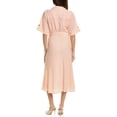 thumbnail image 2 of Elie Tahari womens  The Eden Midi Dress, 2, Orange, 2 of 3