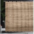 thumbnail image 3 of Ambesonne Wood Frame Shower Curtain, Nature Plank Texture, 69"Wx75"L, Sepia Umber and Caramel, 3 of 4