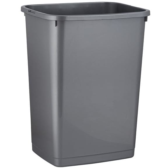 Superio Large Kitchen Trash Can 13 Gallon, 52 Qt Waste Bin for Kitchen, Garage, Indoor and Outdoor Trash Can, Grey