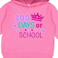 thumbnail image 3 of Inktastic 100 Days of School in Pink and Purple with Crown Toddler Hoodie, 3 of 4