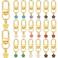 thumbnail image 1 of 20 llaveros de flores de aleación de esmalte de 10 colores, 45 mm, con diseño de margaritas, llaveros estéticos., 1 of 5