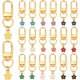 thumbnail image 1 of 20 llaveros de flores de aleación de esmalte de 10 colores, 45 mm, con diseño de margaritas, llaveros estéticos., 1 of 5