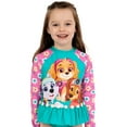 thumbnail image 2 of PAW Patrol Long Sleeve Girls Swimsuit Blue Sizes 2T-8, 2 of 6