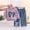 Purple, variant on Wilark Toddler Girls Outfit Sets with Bow Long Sleeve Casual Sweatshirt and Jeans Cute Kids Fall Clothes Hot Pink 3