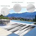 thumbnail image 3 of Black Gray White Outdoor Rug 3x5 Ft - Reversible Patio Rug Outdoor Camping Rugs, Vintage Rustic Abstract Ombre Aesthetic Indoor Outdoor Area Rugs, Non-Slip Outdoor Carpet Runner for Deck/Porch, 3 of 8