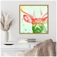 thumbnail image 5 of Amanti Art Portrait of a Deer rainbow Framed Canvas Wall Art Print, 5 of 7