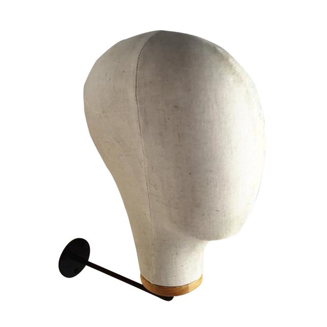 Soporte de peluca moderno en percha de peluca estable Beige Gloria Soporte para peluca montado en la pared