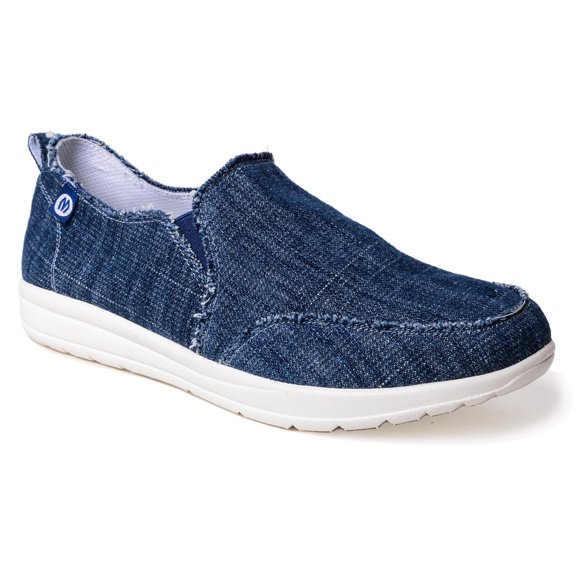 Minnetonka Women's Expanse Blue Denim, M, 10