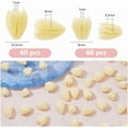 thumbnail image 2 of 120Pcs 2 Styles Jasmine Beads Coral Flower Beads 0.31-0.43x0.25-0.35 Inch Floral Loose Bead Creamy White Artificial Spacer Bead for DIY Necklace Bracelet Earrings Jewelry MakingHole: 1mm, 2 of 7