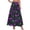 Purple, variant on Edvintorg Womens Winter Skirts Plus Size Fashion Printed High Waisted Casual Maxi Skirt with Pockets Halloween Costumes for Women