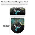 thumbnail image 7 of Yuyamidu Hummingbird Toilet Seat Covers with Elastic Edge Boho Flower Blossom Toilet Lid Covers Fashion Toilet Tank Lid Cover Decor 2 Pieces Bathroom Accessories Set, 7 of 7