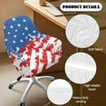 thumbnail image 5 of Xoenoiee Retro American Flag Print Swivel Accent Chair Covers Accent Dining Chair Cover Stretch Mid Century Office Desk Chair Sliopcover Swivel Arm Chair Protector for Home Office Living Room, 5 of 7