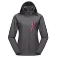 thumbnail image 6 of Little Donkey Andy Women's Waterproof Breathable Hiking Travel Rain Jacket Lightweight Hooded Windbreaker Rain Shell Coat Grey M, 6 of 7