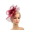 thumbnail image 2 of Chapeau de Cocktail pour Femmes Sinamay Fascinator Mariage Église Kentucky Derby Robe, 2 of 7