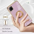thumbnail image 5 of Phone Case for Samsung A42 Case Silicone Soft Shockproof, Slim Black Samsung Galaxy A42 5g Phone Case with Ring Holder Anti-Scratch Cover Aesthetic for Women Girls (Purple), 5 of 14