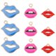 thumbnail image 1 of Lip Charm Metal Alloy Pendant for DIY 30Pcs Lip Shape Charms for Jewelry, 1 of 4