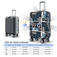 thumbnail image 2 of Luggage Cover Anti Scratch, Technological Lines Game Handle Elastic Suitcase Protector Fits 18-32 Inch Luggage, 2 of 2