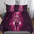 thumbnail image 1 of Pink Kaws Cartoon Characters Duvet Cover With Pillowcase 3d Cartoon Cartoon Microfiber With Double Zipper, 1 of 5