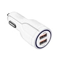 thumbnail image 2 of Mini portátil 3.1A Dual USB Cargador de coche Encendedor de cigarrillos GPS Teléfono móvil MP3 PDA Cargador de auriculares Bluetooth sidaley CZ10275-02B, 2 of 2