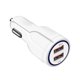 thumbnail image 2 of Mini portátil 3.1A Dual USB Cargador de coche Encendedor de cigarrillos GPS Teléfono móvil MP3 PDA Cargador de auriculares Bluetooth Vogacara CZ10275-02B, 2 of 2