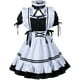 thumbnail image 1 of Delantal de sirvienta francesa, disfraz de Lolita, disfraz de cosplay, conjunto de guantes y calcetines con orejas de gato peludas, 1 of 5