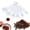 White, variant on 5 Pcs Plastic Measuring Spoons and Cups Set for Home Kitchen Baking Cooking, Blue, Durable and Easy to Store