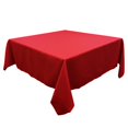 thumbnail image 5 of TableLinensforLess Polyester Square Tablecloth, 60 Inch Square, (Holiday Red), 5 of 9
