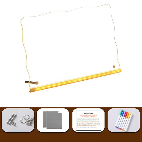 LED Drawing Board for Kids, USB Powered Light Up Doodle Glow Note Board, Neon Erase Up Colo 7 Light Dry Drawing Pad with