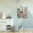 thumbnail image 2 of Stupell Industries Patchwork Pattern Paris Architecture Abstract Urban City Abstract Painting Gallery Wrapped Canvas Art Print Wall Art, 36 x 48, 2 of 6