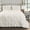 White, variant on Lush Decor Bella Solid Ruching Comforter, Full/Queen, Ivory, 3-Pc Set